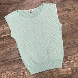 Vintage Cuddle Knit Womens Acrylic Knit Sleeveless Sweater NO SIZE‎ TAG